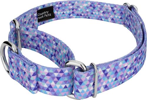 Show full view: Country Brook Petz Mermaid Mosaic Martingale Dog Collar, Large: 18 to 26-in neck, 1-in wide slide 6 of 8