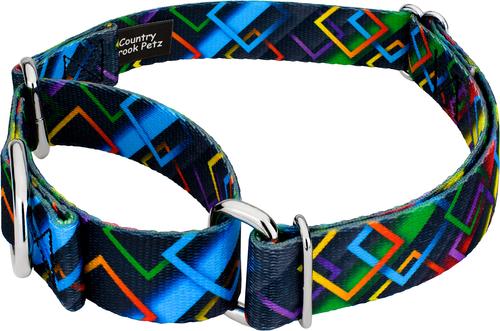 Show full view: Country Brook Petz Memphis 90s Martingale Dog Collar, XX-Small: 7 to 10-in neck, 1/2-in wide slide 3 of 5