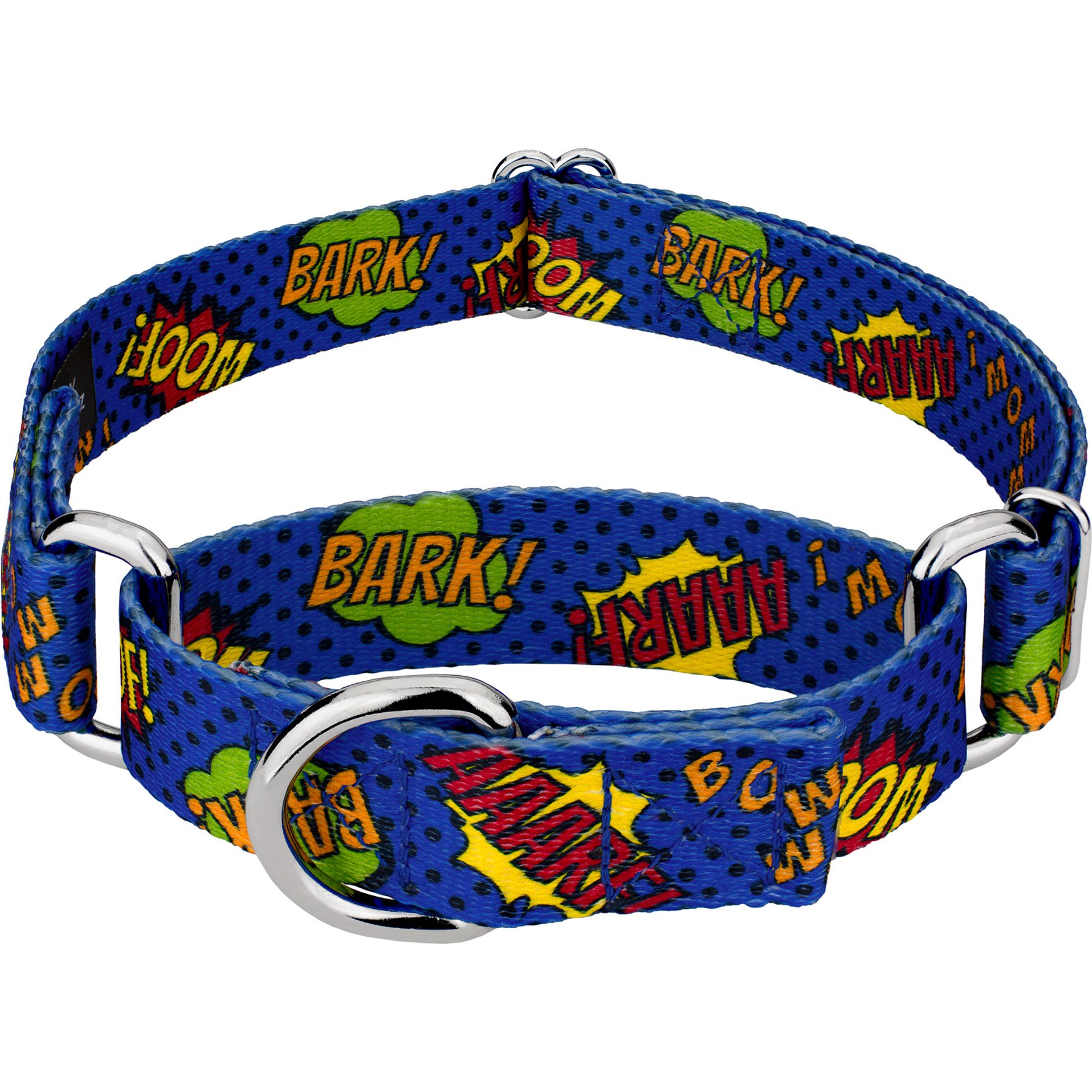 Country Brook Petz Super Dog Martingale Collar, Blue, XX-Small: 7 to 10-in neck, 1/2-in wide