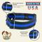 Show in main carousel: Country Brook Petz HossFit Jr Thin Blue Line Wide Reflective Martingale Dog Collar, Medium: 15 to 21-in neck, 1.5-in wide slide 9 of 10