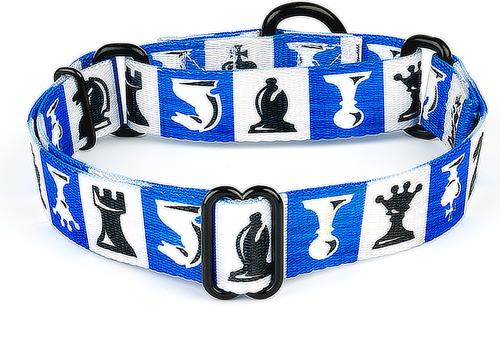 Show full view: Country Brook Petz Chess Pieces Martingale Dog Collar, XX-Small: 7 to 10-in neck, 1/2-in wide slide 4 of 6