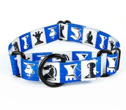 Country Brook Petz Chess Pieces Martingale Dog Collar, XX-Small: 7 to 10-in neck, 1/2-in wide