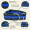 Show in main carousel: Country Brook Petz HossFit Jr Thin Blue Line Wide Reflective Martingale Dog Collar, Medium: 15 to 21-in neck, 1.5-in wide slide 8 of 10