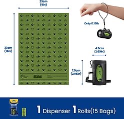 Pawview Smart Holder with Dog Poop Bags Dispenser, Lavender scent, 15 bags, Black slide 2 of 9