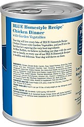 Blue Buffalo Life Protection Formula Adult Chicken & Brown Rice Recipe Dry Food, 30-lb bag + Homestyle Recipe Chicken Dinner with Garden Vegetables & Brown Rice Canned Food, 12.5-oz, case of 12 + Health Bars Baked with Apples & Yogurt Dog Treats, 16-oz bag slide 2 of 9