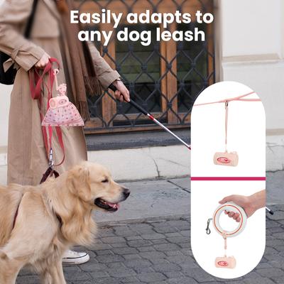 Show full view: Pawview Smart Holder with Dog Poop Bags Dispenser, Lavender scent, 15 bags, Pink slide 8 of 11
