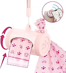 Pawview Smart Holder with Dog Poop Bags Dispenser, Lavender scent, 15 bags, Pink