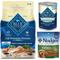 Show in main carousel: Blue Buffalo Life Protection Formula Senior Chicken & Brown Rice Recipe Dry Dog Food, 30-lb bag + Homestyle Recipe Chicken Dinner with Garden Vegetables Senior Wet Dog Food, 12.5-oz, case of 12 + Nudges Grillers Chicken Dog Treats, 16-oz bag slide 1 of 9
