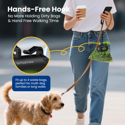 Show full view: Pawview Smart Holder with Dog Poop Bags Dispenser, Lavender scent, 15 bags, Black slide 4 of 11