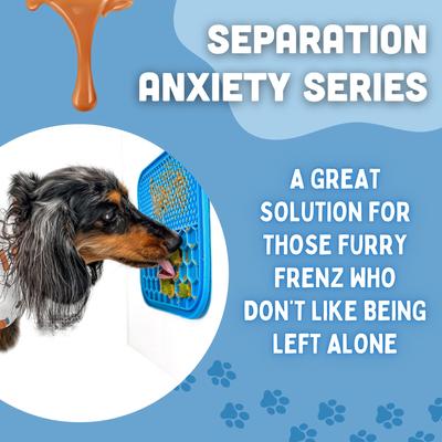 Show full view: Zen Frenz Dog & Cat Lick Mat, Blue, Medium slide 5 of 7