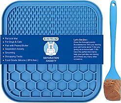Zen Frenz Dog & Cat Lick Mat, Blue, Medium slide 1 of 6
