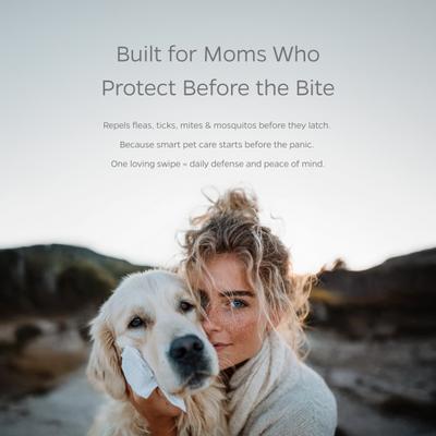 Show full view: Pet Parents Pet WiPees Flea & Tick Natural Plant-Based Pest Repellent Wipes for Dogs & Cats, 100 count slide 2 of 9