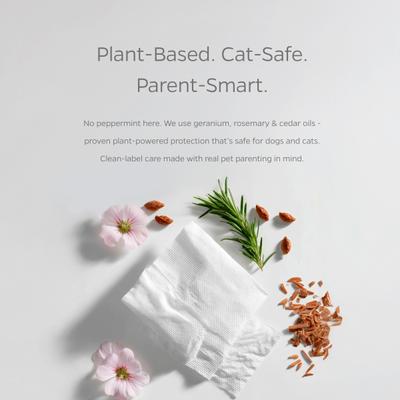 Show full view: Pet Parents Pet WiPees Flea & Tick Natural Plant-Based Pest Repellent Wipes for Dogs & Cats, 100 count slide 3 of 9