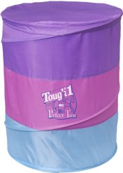 Tough1 Perfect Turn Collapsible Horse Barrel, 36 x 22.5-in, 3 count, Purple/Raspberry/Teal