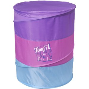 Tough1 Perfect Turn Collapsible Horse Barrel, 36 x 22.5-in, 3 count, Purple/Raspberry/Teal