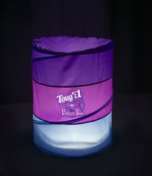 Tough1 Perfect Turn Collapsible Horse Barrel, 36 x 22.5-in, 3 count, Purple/Raspberry/Teal slide 2 of 3