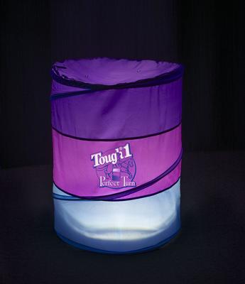 Show full view: Tough1 Perfect Turn Collapsible Horse Barrel, 36 x 22.5-in, 3 count, Purple/Raspberry/Teal slide 3 of 3