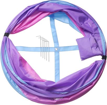 Show full view: Tough1 Perfect Turn Collapsible Horse Barrel, 36 x 22.5-in, 3 count, Purple/Raspberry/Teal slide 2 of 3