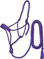 Tough1 Premium Mule Tape Horse Halter with Lead, Purple, Horse
