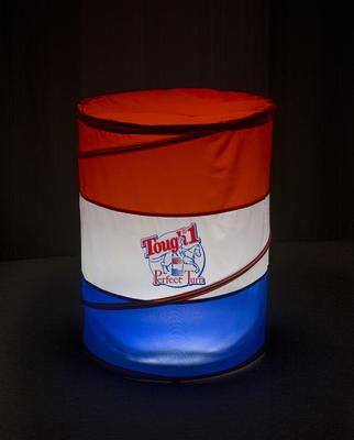 Show full view: Tough1 Perfect Turn Collapsible Horse Barrel, 36 x 22.5-in, 3 count, Red/White/Blue slide 3 of 3