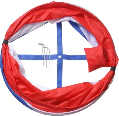 Show full view: Tough1 Perfect Turn Collapsible Horse Barrel, 36 x 22.5-in, 3 count, Red/White/Blue slide 2 of 3