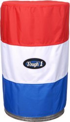 Tough1 600D 55-gal Horse Barrel Cover, Red/White/Blue, 3 count