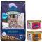 Show in main carousel: Blue Buffalo Wilderness Variety Pack: Natures Evolutionary Diet Chicken High-Protein Grain-Free Adult Dry Food, 12-lb bag + Salmon Grain-Free Canned Food, 5.5-oz, case of 24 + Turkey Grain-Free Canned Cat Food, 5.5-oz, case of 24 slide 1 of 9
