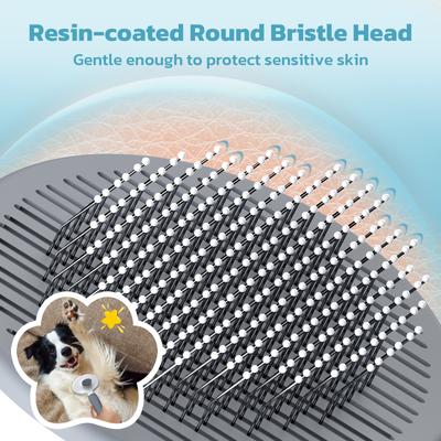 Show full view: Yafylly Short & Long Haired Detangling Cat Brush, Gray, Small slide 6 of 10