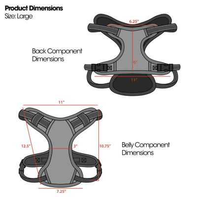 Show full view: Eddie Bauer Comfort Dog Harness, Black, Large: 26-in chest slide 2 of 3