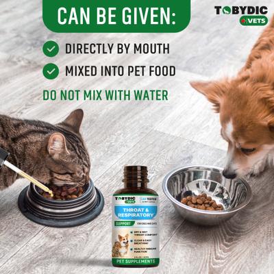 Show full view: TOBYDIC Broad Spectrum Herbal Antibiotic Sneezing Relief & Kennel Cough Treatment Liquid Respiratory Supplement for Dogs & Cats, 2-fl oz bottle slide 6 of 10