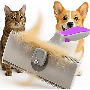 Fido Fave Dual Edge Design Deshedding Dog & Cat Brush, Large