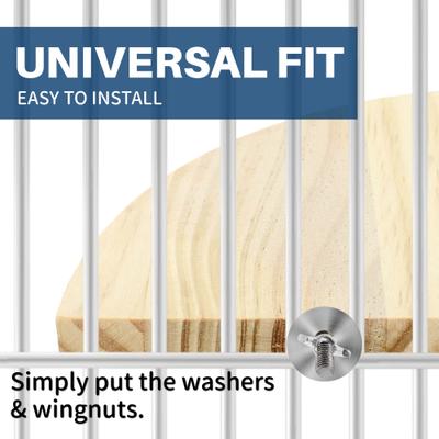 Show full view: KNUTI Bird Cage Corner Perch Platform, Wood, Small slide 3 of 8