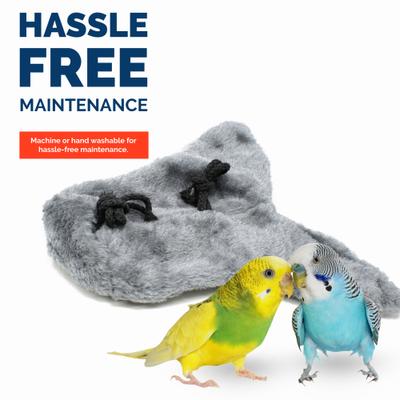 Show full view: KNUTI Bird Corner Fleece Bird Blanket, Gray, Small: 4-in slide 8 of 9