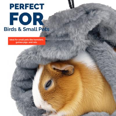 Show full view: KNUTI Bird Corner Fleece Bird Blanket, Gray, Small: 4-in slide 6 of 9