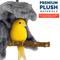 Show in main carousel: KNUTI Bird Corner Fleece Bird Blanket, Gray, Small: 4-in slide 4 of 9
