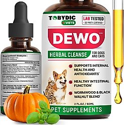 TOBYDIC Natural Intestinal Defense for Internal with Toxins Removal & Anti-Inflammatory Liquid Supplement for Dogs & Cats, 2-fl oz bottle slide 1 of 7