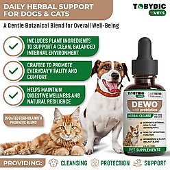 TOBYDIC Natural Intestinal Defense with Probiotic Toxins Removal & Anti-Inflammatory Liquid Supplement for Dogs & Cats, 2-fl oz bottle slide 2 of 8