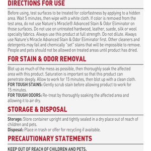 Nature's Miracle Advanced Pet Stain & Odor Eliminator, 64-fl oz