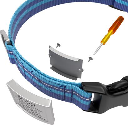 Show full view: DOG iD Laser Engraved Stainless Steel Silent Personalized Dog ID Tag, Slate, 0.5-in slide 4 of 7