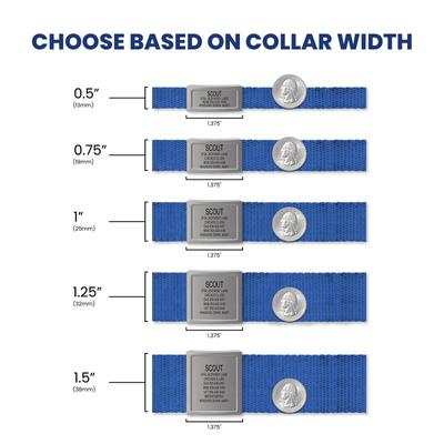 Show full view: DOG iD Laser Engraved Stainless Steel Silent Personalized Dog ID Tag, Slate, 0.5-in slide 6 of 7