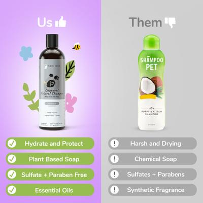 Show full view: kin+kind Deep Clean Natural Almond+Vanilla Dog Shampoo, 12-fl oz bottle slide 2 of 6