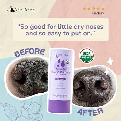 Show full view: kin+kind Nose+Paw Dog & Cat Moisturizer, 1.76-oz tub slide 2 of 10