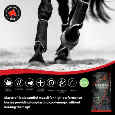 Show full view: Keyflow Feeds Maestro Low Sugar & High Fat Horse Feed, 33-lb bag slide 3 of 6