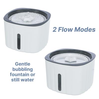 Show full view: TRIXIE Flower Cat & Dog Water Fountain, White/Gray, 68-oz slide 8 of 10