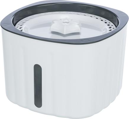 Show full view: TRIXIE Flower Cat & Dog Water Fountain, White/Gray, 68-oz slide 6 of 10