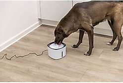 TRIXIE Flower Cat & Dog Water Fountain, White/Gray, 68-oz slide 2 of 8