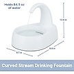 Show in main carousel: TRIXIE Curved Stream Cat & Dog Water Fountain, White, 84.5-oz slide 4 of 10
