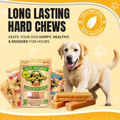 Show full view: Tibetan Dog Chew Small Breed Grain-Free Dog Treats, 3.5-oz pouch slide 5 of 11