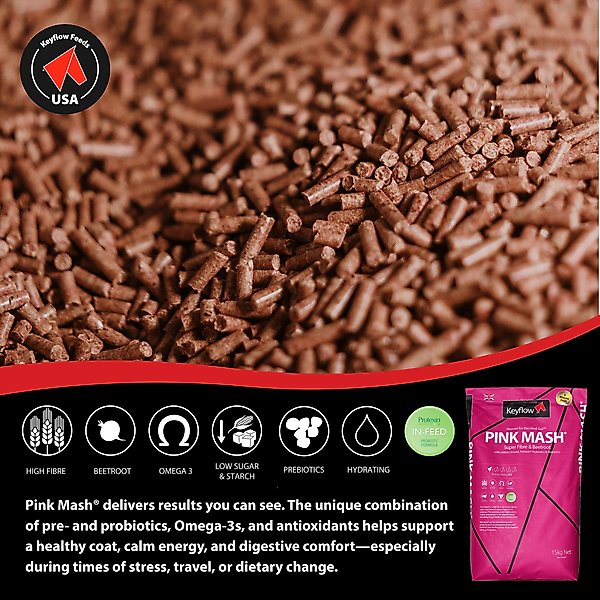 Show full view: Keyflow USA Pink Mash Low Sugar & Low Starch Horse Feed, 33-lb bag slide 4 of 7