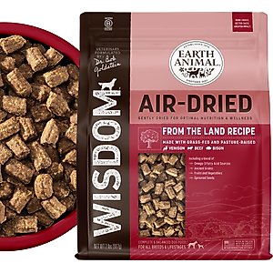 Earth Animal Wisdom Air-Dried From the Land Recipe with Venison, Beef, & Bison Premium Natural Dog Food, 32-oz bag
